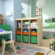 IKEA TROFAST Unit With Shelves & Boxes 93x44x91cm