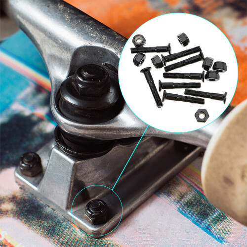 40Sets Skateboard Schroeven En Set Zwart Stevig En 2