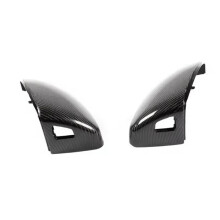 Car Snap- Rearview Mirror Cover Carbon Fiber Side Wing Mirror Cover with Holes for R8 2016-2021 TT 8S 2015-2021