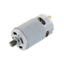 21V RS550 High Torque Brushed Motor with 14 Teeth Gear Perfect for 4/6 Inch Cordless Mini Logging Saw Chainsaw Tool Replacement