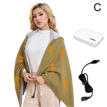 (ONE, C) Heating shawl electric blanket outdoor blanket Lot W4