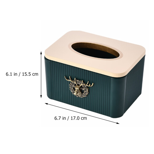 Creatieve Desktop Tissue Organizer Groen ABS 1