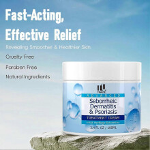 (1PC) 1-3X Seborrheic Dermatitis Cream, Scalp Treatment for Psoriasis & Folliculitis, Soothing Dry Itchy Scalp