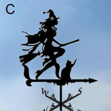 (1pcs, I) Stainless Steel Creative Weathervane Yard Barn Scene Garden Decor Multi Kin