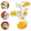 MUMQAQ Egg White Separatorc, Egg Yolk Separator, Quick Egg Separator Egg Yolk Separator Protein Separator for Baking Cakes, Kitchen Tools for Restaur 2