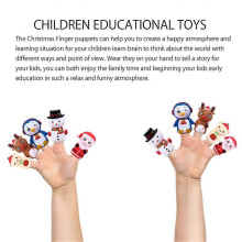 Kids Finger Puppets Christmas Hand Puppets for Kid Playing 10Pcs Set