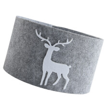 1St Xmas Boomschort Met Elk Print, Warm En Stijlvol Kerstdecor