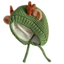 1St Crochet Warm Hat Baby Met Fleece En Kerstdecoratie
