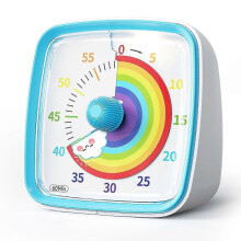 (Blue Rainbow) 60-Minute Visual Timer with Night Light, Countdown Timer,Pomodoro Timer with_qlsg