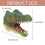 Hand Puppet Dinosaur Toy for Kids Playing in Assorted Color Soft Material 2