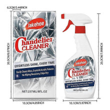 (3PCs) No Wipe Crystal Chandelier Cleaner Spray For Chandeliers Mirrors Glass Light Fixtures