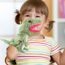 Dinosaur Hand Puppet Toy Tyrannosaurus Biting Toys for Kids Plush Hand Puppet