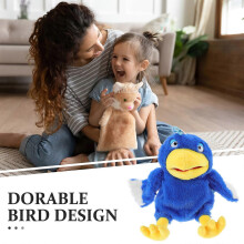 Interactive Peacock Hand Puppet for Kids Playing Plush and PP Cotton