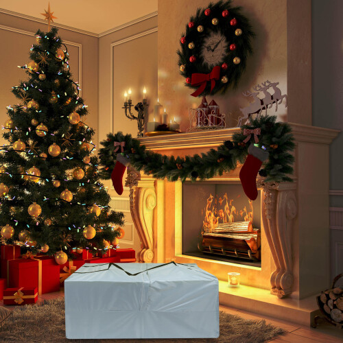 1St Stevige Kerstboom Opbergtas Met Capaciteit, Grijs Polyester 2