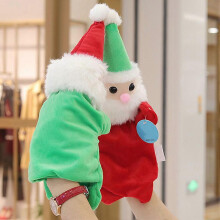 Finger Puppet Plaything Santa Claus Toy for Playing 2Pcs Set