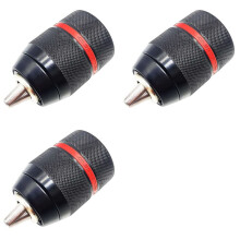 3X Keyless Drill Chuck 1/2-20UNF Mount 2-13Mm Self-Tighten Drill Chuck for Multiple Purposes Hand Drill Chuck