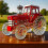 (Red Tractor) Whiskey Bottle Tractor Shape 10 Oz Novelty Creative Tractor Theme Empty Bottle_fusmg_qlsg 1