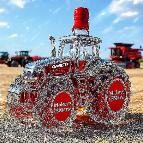 (Tractor 4) Whiskey Bottle Tractor Shape 10 Oz Novelty Creative Tractor Theme Empty Bottle_fusmg_qlsg