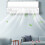 1Retractable Air Conditioner Deflector Wit, Anti-Blast Bescherming 3