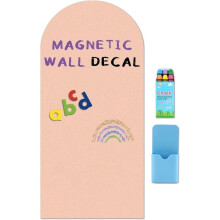 1 Set Arched Magnetic Wall Sticker -40 X 18 Inch Matte Blackboard Sticker, Suitable for Wall Official Magnetic Boards