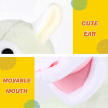 Lamb Hand Puppet Plush Sheep Animal Toy with Movable Mouth for Role Play Storytelling Preschool Birthday Gifts for Kids 9.8"