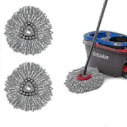 (2PCS, blue) 1/3/4/6 Pack Vileda O-Cedar Microfiber Mop Refills Replacement Pads For Spin Mop Floor Cleaner Accessories