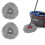(4PCS, blue) 1/3/4/6 Pack Vileda O-Cedar Microfiber Mop Refills Replacement Pads For Spin Mop Floor Cleaner Accessories 1