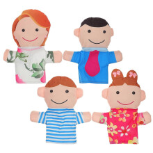 Hand Puppets for Kids Family Set for Theater Shows with 4Pcs Puppets