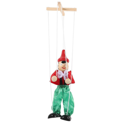 Interactive Marionette Puppet Wooden String Doll Toy for Decoration