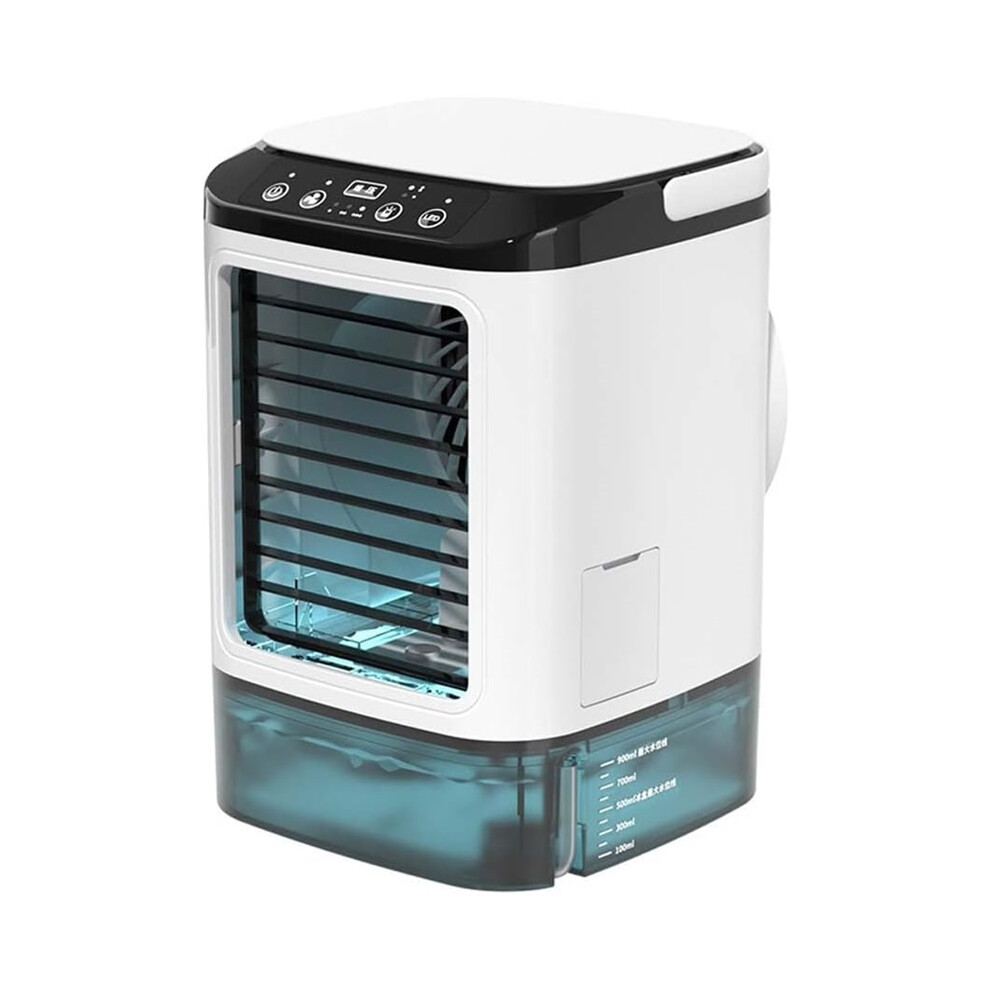 4 in 1 Portable Air Cooler 900ml Evaporative Cooling Fan with Night Light
