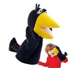Plush Animal Hand Puppets for Kids, Soft Cotton Movable Puppet Set for Children