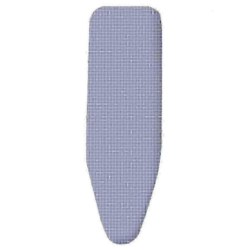 (91 x 31 cm, Blue Grid) Scorch Resistant Printed Pattern Ironing Board Cover Replacement With Drawstring And 2 Bonus Thickened Pads