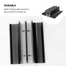 Aluminium Laptop Radiator Rack Zwart Voor Warmteafvoer