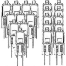 20 Pcs G4 Halogen Bulbs 20W 12V 2-Pin Clear Lamps for Cooker And Signage Lighting