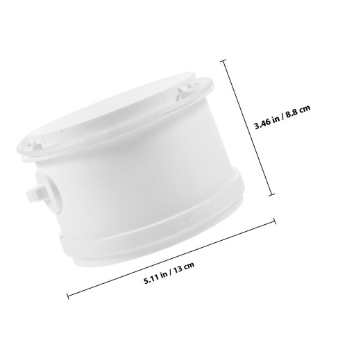 1Ventilatieadapter ABS Voor Thuis, Wit, Handige Pijpverbinder 1