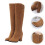 1Paar Knight Boots Dames Warm Met Elastische Rubberzool 1