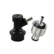 (beer carbonation cap) Beer Brewing Carbonation Cap With 5/16" Barb Ball Lock Disconnect Set,fit Cola Soda Beer And Most Of