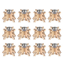 12St Kerst Kandelaar Sneeuwvlokvorm Voor Binnengebruik