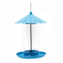 1pc Plastic Bird Feeder Outdoor Practical Hanging Bird Feeder Balcony Feeder