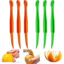 6pcs Orange Peeler,orange Peeler Tool,plastic Lemon Citrus Peeler-Good