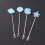 2Sets Stijlvolle Cakevorken Hartvorm Party Accessoires 1