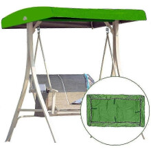 (Green) Replacement Canopy For Swing Seat Hammock Cover Top Garden