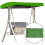 (Green) Replacement Canopy For Swing Seat Hammock Cover Top Garden 1