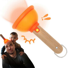 Plunger Night Light for Kids,Funny Silicone Nursery Night Lamp,Rechargeable Table Lamp Bedside Lamp,Halloween Decorations