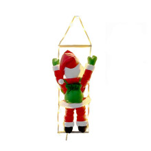 (F) LED Christmas Lights-1.96ft Christmas Decorative Ladder Lights with Upside Down Climbing Santa Claus