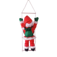 (D) LED Christmas Lights-1.96ft Christmas Decorative Ladder Lights with Upside Down Climbing Santa Claus