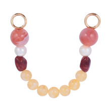 1St Stijlvolle Roze Handtas Ketting Van Resin Voor Vrouwelijke Tas