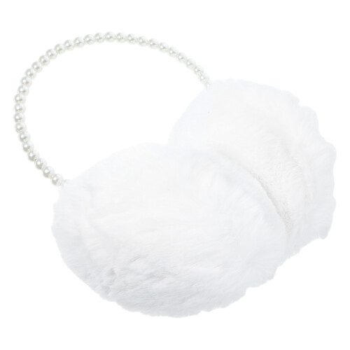 1Witte Oorwarmers Dames Winter Oorbescherming