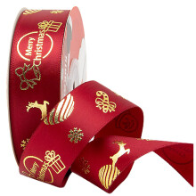 1Rol Decoratieve Polyester Lint Voor Kerst En Geschenkversiering