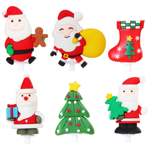 6St Kerstmis Cake Inserts Creatieve Party Baking Supplies